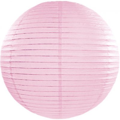 PartyDeco Papírový lampión SVĚTLE RŮŽOVÝ průměr 25 cm – Zboží Dáma