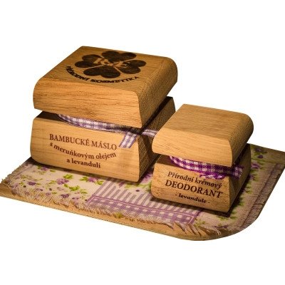 RaE přírodní kosmetika Bambucké tělové máslo 50 ml + krémový deodorant Nature 30 ml Levandule – Hledejceny.cz