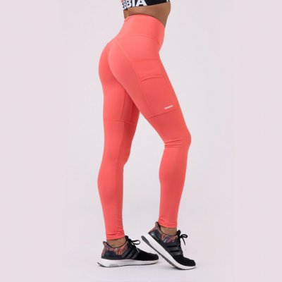 Nebbia High waist Fit & Smart leginy 505 peach