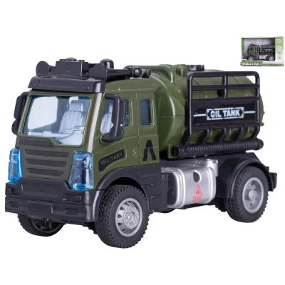 Toys Auto vojenské 13cm zpětný chod s cisternou v krabičce | Zboží Auto