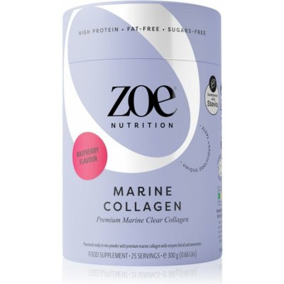 ZOE Marine Collagen Clear Collagen mořský kolagen příchuť Raspberry 300 g – Hledejceny.cz