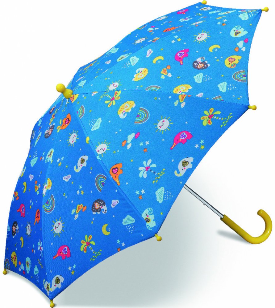 Happy rain Essentials Bambino 48560 Slon deštník holový modrý | Srovnanicen. cz