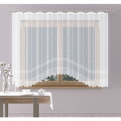 Hotová záclona nebo balkonový komplet, Madison, bílá 380 x 180 cm – Hledejceny.cz