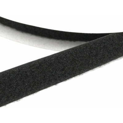 Suchý zip samolepící mechová měkká část chlup 20mm černý metráž – Hledejceny.cz