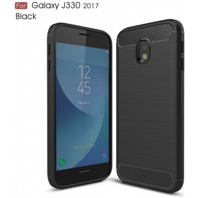 Pouzdro JustKing plastové s broušenou texturou Samsung Galaxy J3 2017 - černé