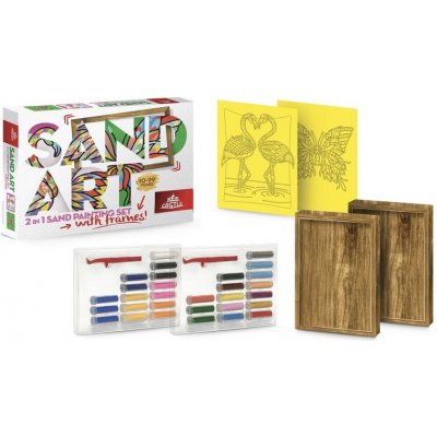 Red Castle Pískování obrázků SAND ART Motýl a plameňák – Zboží Dáma