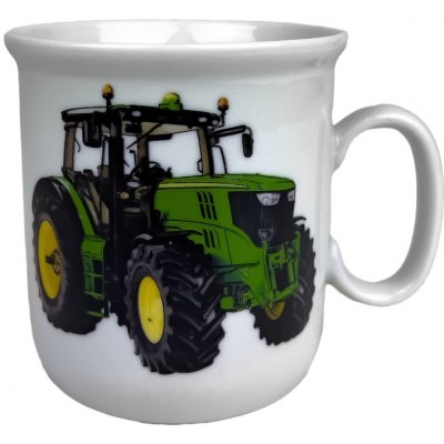 Český porcelán Hrnek dětský TRAKTOR zelený porcelán 220 ml – Sleviste.cz