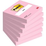 3M POSTIT Samolepicí blok poznámkových lístků, 76 × 76 mm, 6 × 100 listů, 3M POST-IT, růžová 7100296463 – Hledejceny.cz