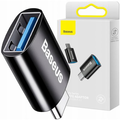 Baseus ZJJQ000001 Ingenuity Mini OTG Adaptér z USB-A na USB-C Black 6932172605643 – Zboží Živě