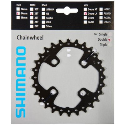 SHIMANO převodník - SLX M675 28 - černá – Zboží Mobilmania