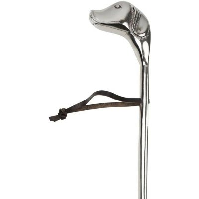 Stříbrná kovová lžíce na obouvání hlava pes retrívr - 50cm - Mars & More – Zbozi.Blesk.cz