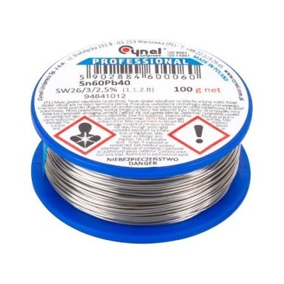 Cín 1.0mm 100g 60%Sn 40%Pb CYNEL – Zboží Mobilmania