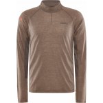 Craft pánské triko Merino Adv Subz Wool Ls 2 hnědé – Zboží Dáma