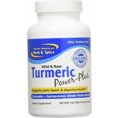 North American Herb & Spice Bylinné kapsle Turmeric Power Plus 120 ks