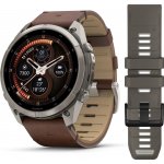 Garmin Fenix 9 Pro 51 mm AMOLED inReach Titanium Leather Band 010-04337-41 – Zboží Živě