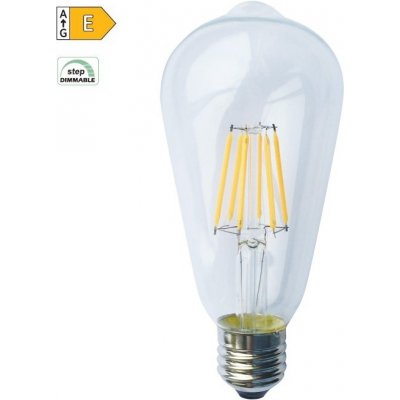 Diolamp LED Filament žárovka čirá ST64 8W/230V/E27/2700K/940Lm/360°/Step Dim – Hledejceny.cz