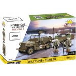 COBI 3132 World War II Americký ozbrojený terénní automobil Jeep Willys MB & Trailer – Hledejceny.cz