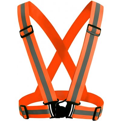 Take it shop Bezpečnostní reflexní popruh na tělo oranžový – Zboží Mobilmania