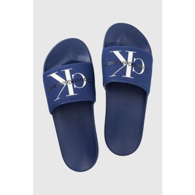 Calvin Klein Jeans SLIDE MONOGRAM CO pánské tmavomodrá – Zboží Mobilmania