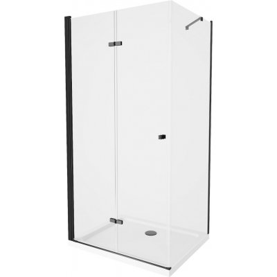 MEXEN/S Lima sprchový kout 80x90, transparent, černá + bílá vanička se sifonem 856-080-090-70-00-4010B – Zboží Dáma