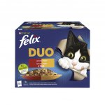 Felix Fantastic Duo kuře a ledvinky hovězí a drůbeží krůta a játra jehněčí a telecí v želé 12 x 85 g – Zbozi.Blesk.cz