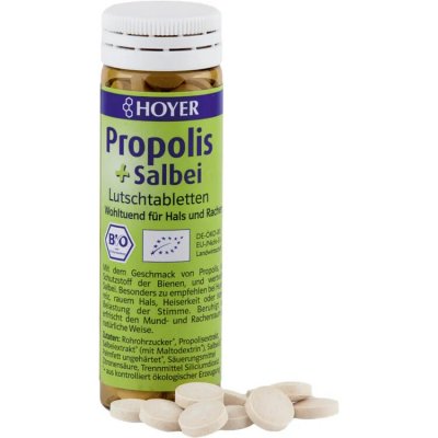 Hoyer Pastilky propolis a šalvěj 60 tablet – Hledejceny.cz