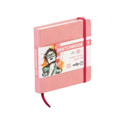 Sketchbook Darwi 14x14 Soft pink – Sleviste.cz