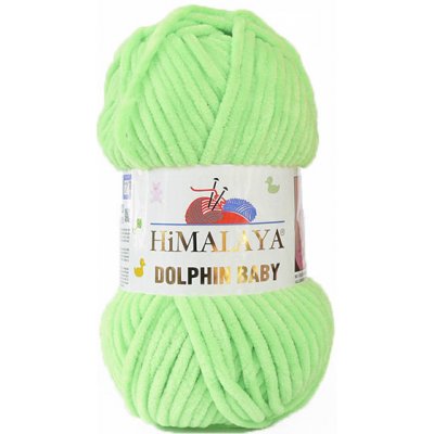 Himalaya Příze Dolphin Baby 80350 - světle zelená neon – Hledejceny.cz