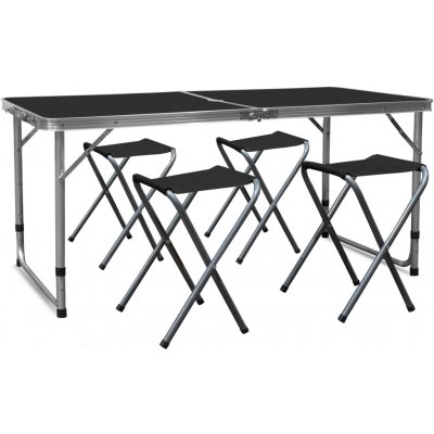 Aga Kempingový skládací set černý MR4100-BLACK – Zboží Dáma