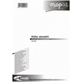 Asopol 010300 Kniha závazků přijatých faktur pro neplátce DPH A4