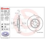 09.C285.11 BREMBO Brzdový kotouč | Zboží Auto