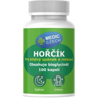 Medic Czech Hořčík Bisglycinát 100 kapslí – Hledejceny.cz