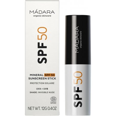 MÁDARA Mineral SPF50 Sunscreen Stick opalovací krém v tyčince SPF 50 12 g – Sleviste.cz