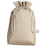 Wrap - up Funkční pytlík Wrapáček, obal na pečivo i chleba vel. M, režný s puntíkem – Sleviste.cz