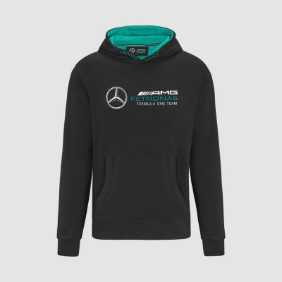 Mercedes-Benz mikina AMG Petronas F1 22 černo-tyrkysovo-šedá – Zboží Mobilmania