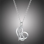 Grace Silver Jewellery Stříbrný řetízek s přívěskem nekonečná láska NH-SCN442/2 Stříbrná – Zboží Mobilmania