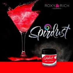 Roxy and Rich Metalická barva do nápojů Spirdust červená 1,5 g