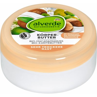 alverde Naturkosmetik tělové máslo makadamový ořech 200 ml