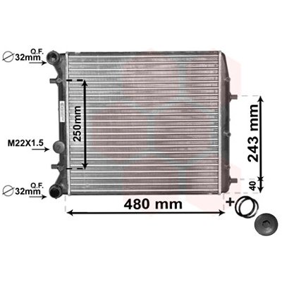 Chladič vody pro motor VAN WEZEL 76002005 | Zboží Auto