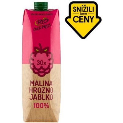 Rio Cold Press 100% ovocný mix s malinami 1000 ml – Hledejceny.cz