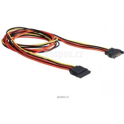 Delock 60133 napájecí kabel SATA 15 Pin samec > SATA 15 Pin samice prodlužující 100 cm – Zbozi.Blesk.cz