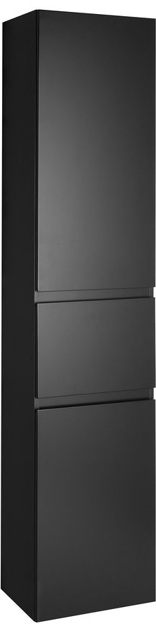 AQUALINE ALTAIR vysoká skříňka s košem 40x184x31cm, černá mat AI685