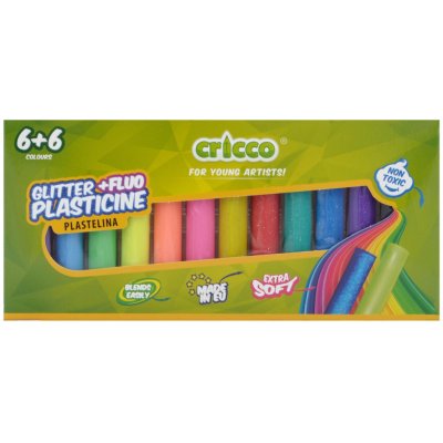 Cricco Modelovací hmota 12 barev 180 g (6+6) – Hledejceny.cz