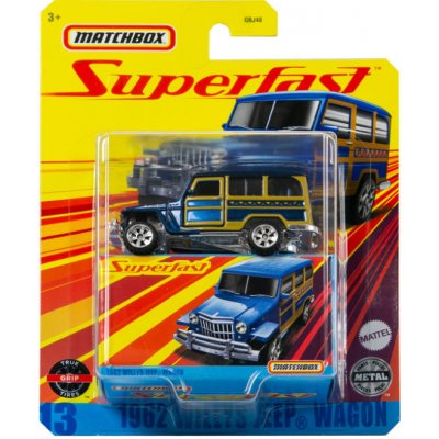Toys Auto Matchbox Superfast 1962 Willys Jeep wagon – Zboží Dáma