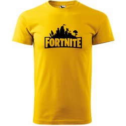 Sablio tričko s potiskem Fortnite Pevnost žluté