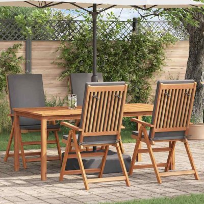 Omaxi 623294 Zahradní křeslo s polštářem 4 ks Hnědá 57 x 71.5 x 104 cm – Hledejceny.cz