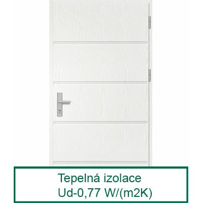 Erkado Lutter 1 Borovice Bílá 90 x 207,5 cm pravé – Zboží Dáma