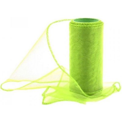 Organza obšitá 12cm - 9,14 m /celá role/, nevšední obal na dárky, na ozdobu aut svatebčanů, dveří i slavnostní tabule sv.zelená – Zbozi.Blesk.cz