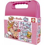 EDUCA v kufříku Hello Kitty a přátelé 2x48 dílků – Hledejceny.cz
