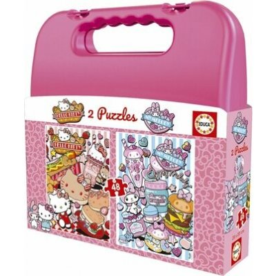EDUCA v kufříku Hello Kitty a přátelé 2x48 dílků – Hledejceny.cz